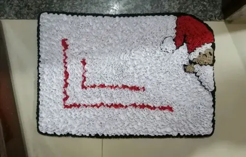 Tapete Frufru Papai Noel Antiderrapante