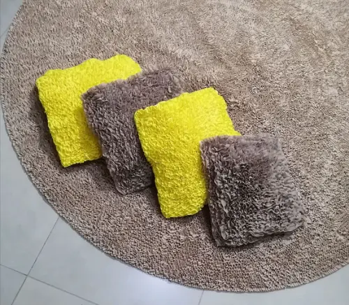 Tapete Frufru Sala 1m80cm / 4 Capas Almofada Antiderrapante