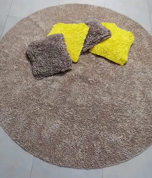 Tapete Frufru Sala 1m80cm / 4 Capas Almofada Antiderrapante