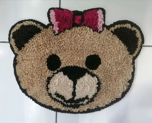 Tapete Frufru Ursa Antiderrapante