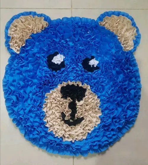 Tapete Frufru Urso Antiderrapante