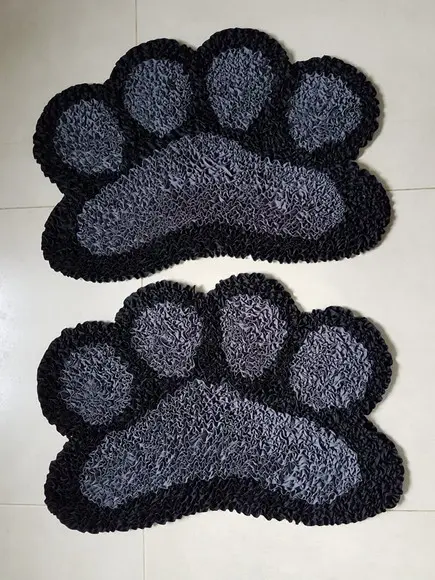 Tapetes de Patinhas em Frufru Antiderrapante