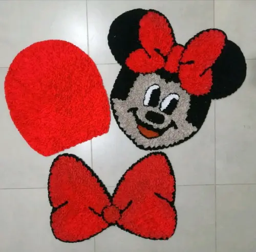 Tapetes Frufru Banheiro Minnie Antiderrapante
