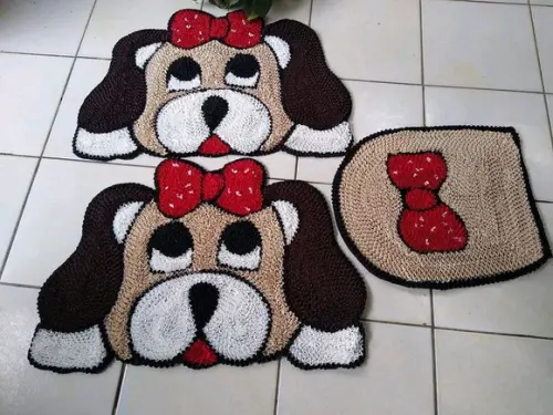 Tapetes Frufru Cachorra Antiderrapante
