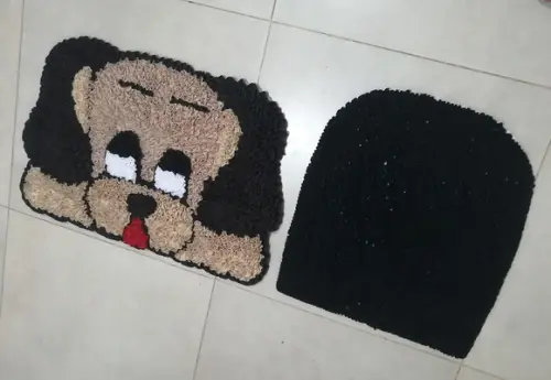 Tapetes Frufru Cachorro para Lavabo Antiderrapante