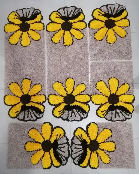 Tapetes Frufru Cozinha Flor Borboleta Antiderrapante