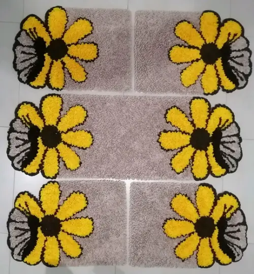 Tapetes Frufru Cozinha Flor Borboleta Antiderrapante