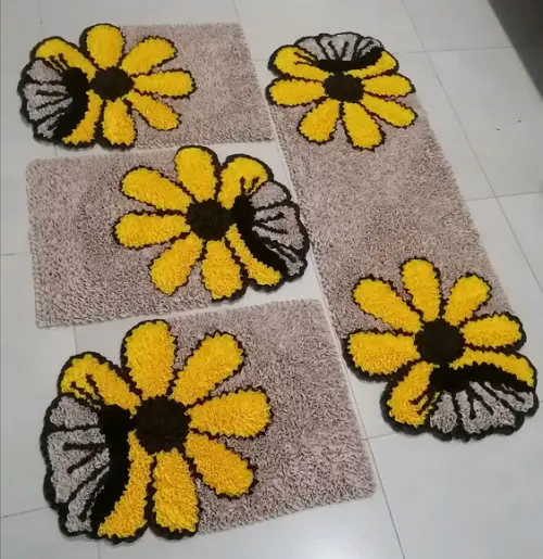 Tapetes Frufru Cozinha Flor Borboleta Antiderrapante