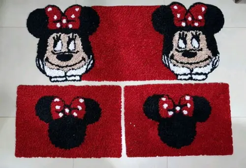 Tapetes Frufru Cozinha Minnie Antiderrapante