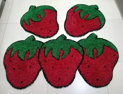 Tapetes Frufru Cozinha Morangos Antiderrapante