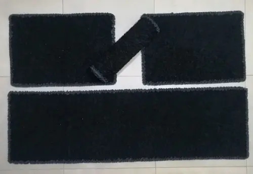 Tapetes Frufru Cozinha Preto Antiderrapante