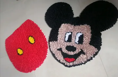 Tapetes Frufru Lavabo Mickey Antiderrapante