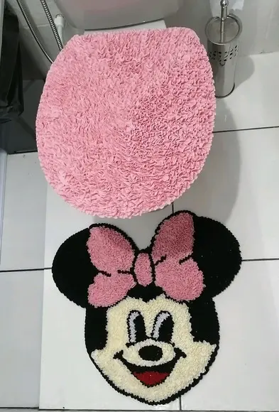 Tapetes Frufru Lavabo Minnie Antiderrapante