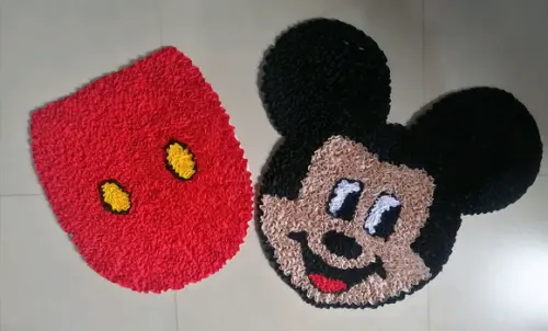 Tapetes Frufru Lavabo Mickey Antiderrapante