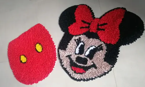 Tapetes Frufru Lavabo Minnie Antiderrapante