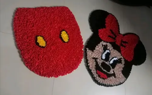 Tapetes Frufru Lavabo Minnie Antiderrapante