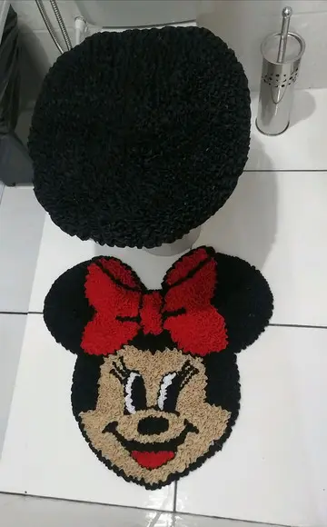 Tapetes Frufru Lavabo Minnie Antiderrapante