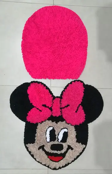 Tapetes Frufru Lavabo Minnie Antiderrapante