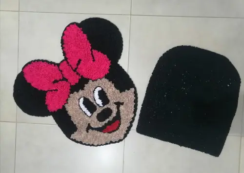 Tapetes Frufru Lavabo Minnie Antiderrapante