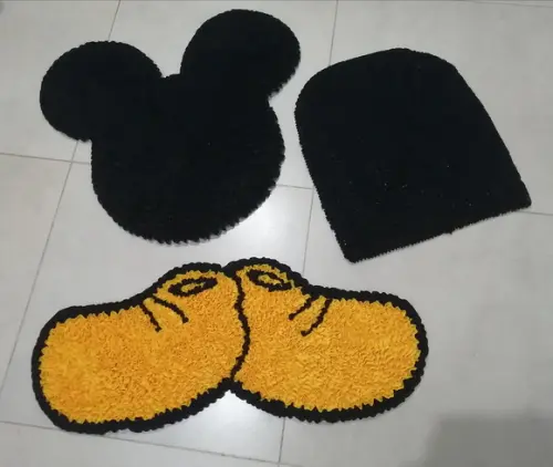 Tapetes Frufru Mickey Antiderrapante