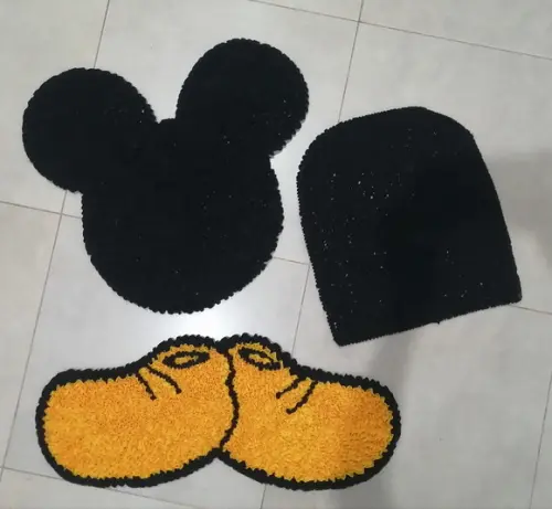 Tapetes Frufru Mickey Antiderrapante