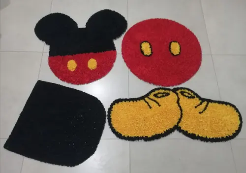 Tapetes Frufru Mickey Antiderrapante