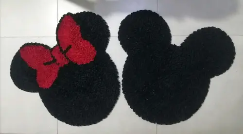 Tapetes Frufru Mickey/minnie Antiderrapante