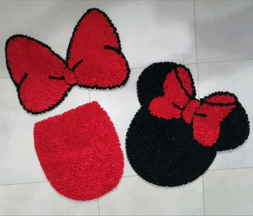 Tapetes Frufru Minnie Antiderrapante