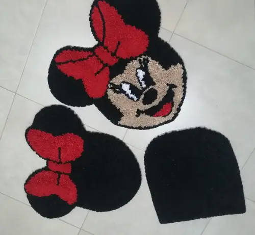 Tapetes Frufru Minnie Antiderrapante