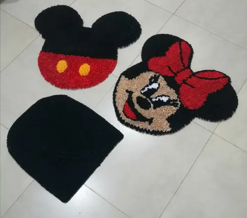 Tapetes Frufru Minnie e Mickey Antiderrapante