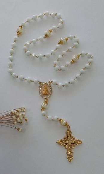 Terço Nossa Senhora Aparecida em Cristal
