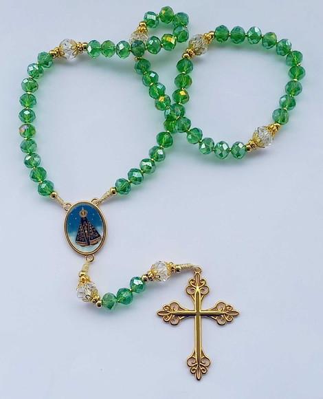 Terço Nossa Senhora Aparecida em Cristal