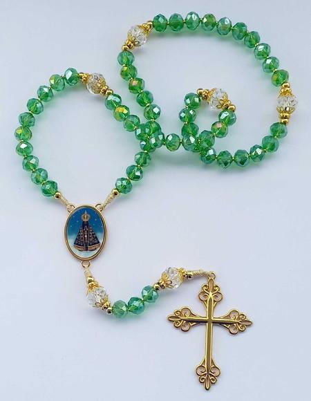 Terço Nossa Senhora Aparecida em Cristal