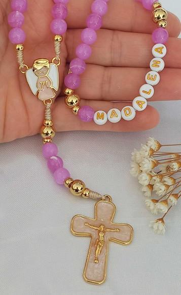 Terço para Batizado Anjo da Guarda - Menina