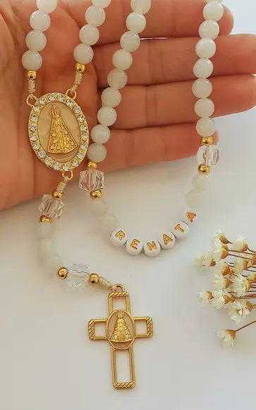 Terço Nossa Senhora Aparecida para Crisma ou Madrinhas