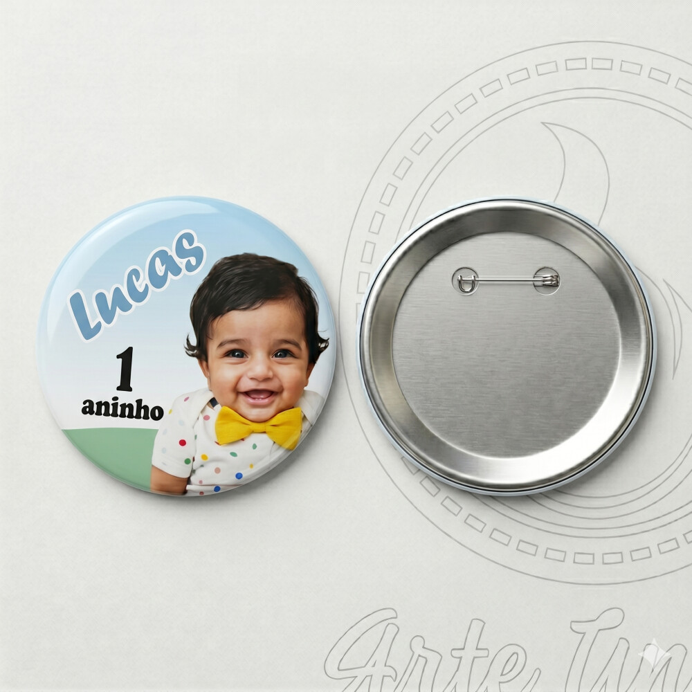 Botton Boton Button Personalizado 65 mm