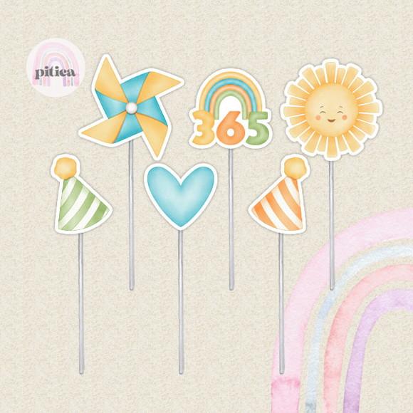 Topper para Doce 365 Sorrisos - 30 Unidades