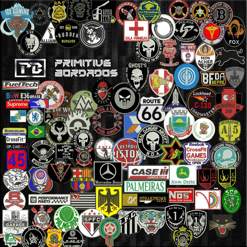 Patch bordado personalizado Airsoft logo crossfit