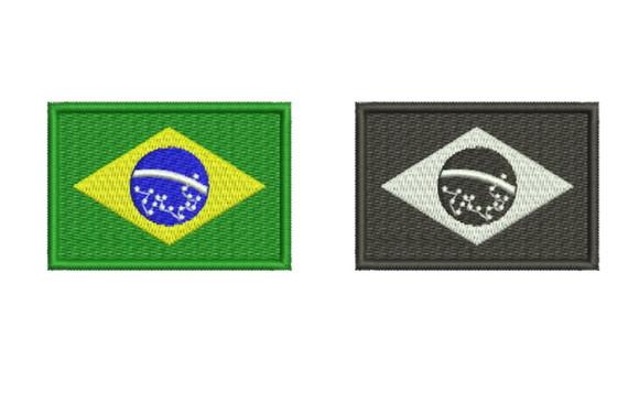Bandeiras Brasil Bordados Varias Opções Com Fixador
