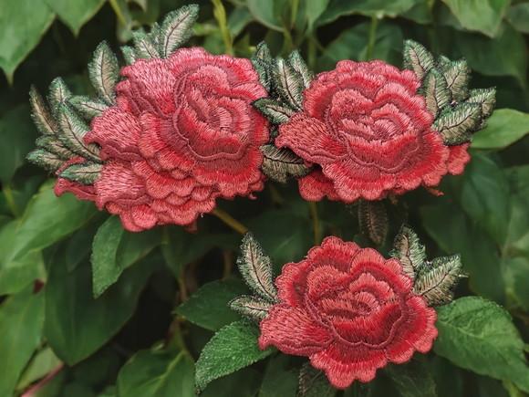 Flor Bordada Aplique Patch