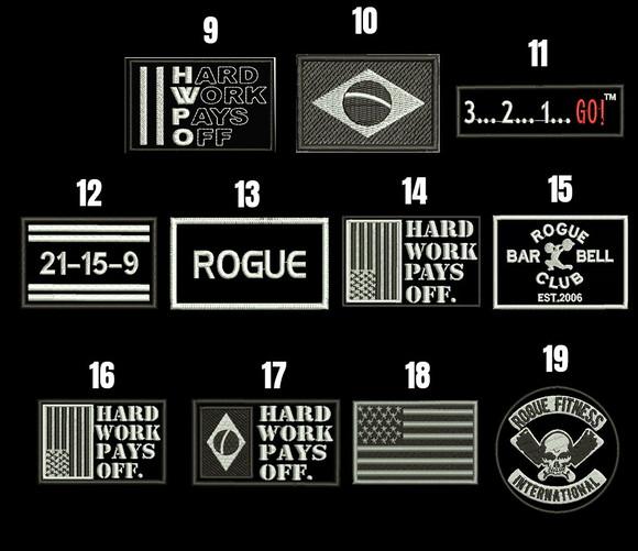 Patch Bordado Crossfit com Fixador Parte Macho 009