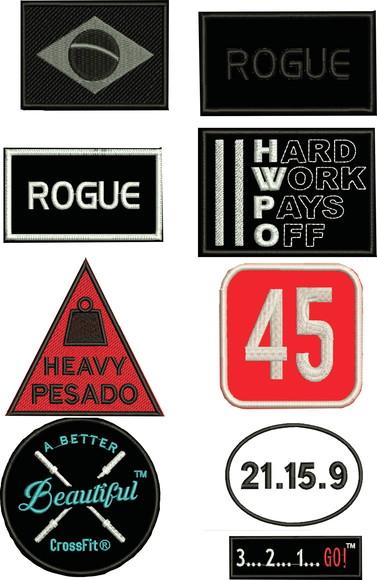 Patch Bordado Crossfit com Fixador Parte Macho