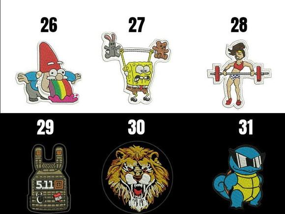 Patch Bordado Crossfit Fixador Parte Macho (dura)