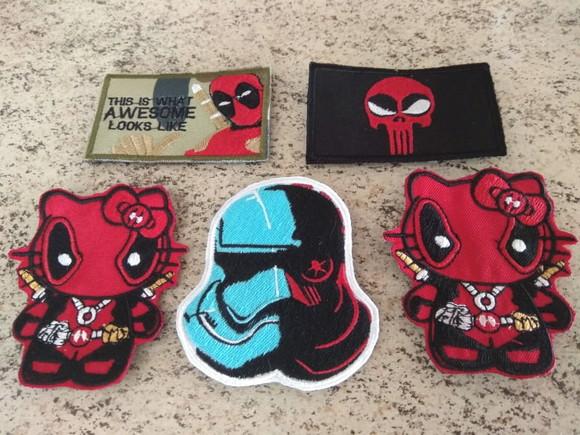 Patch Bordado Deadpool Stormtrooper Fixador P Dura / Termo