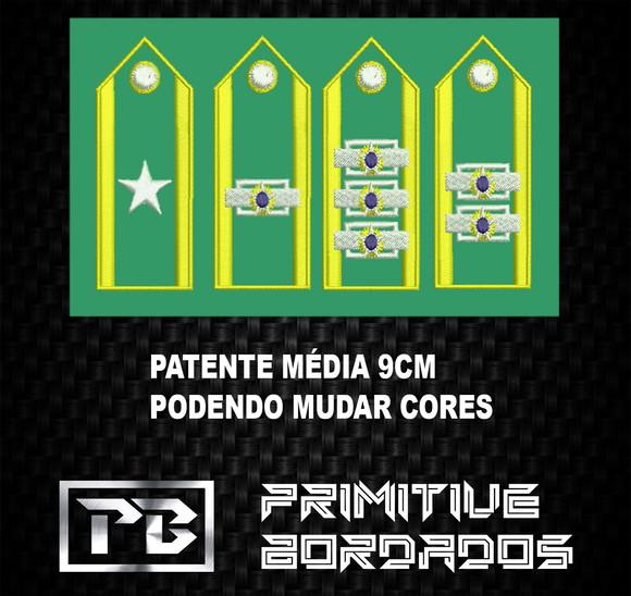 Tarjeta Patente Bordado Velcro /Termocolante 9x2,5cm