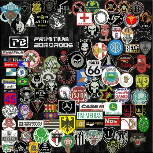 Patch bordado personalizado Airsoft logo crossfit