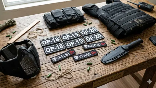 Patch bordado personalizado Airsoft logo crossfit