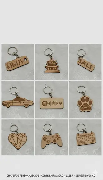 do Logo da Sua Empresa ao Seu Hobby Favorito: Chaveiros em m