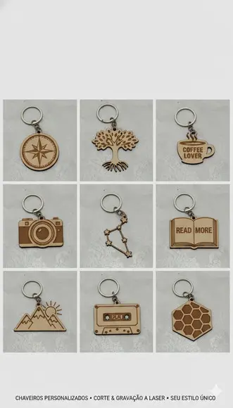 do Logo da Sua Empresa ao Seu Hobby Favorito: Chaveiros em m