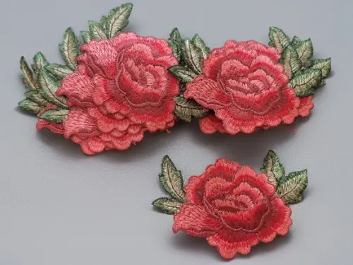 Flor Bordada Aplique Patch
